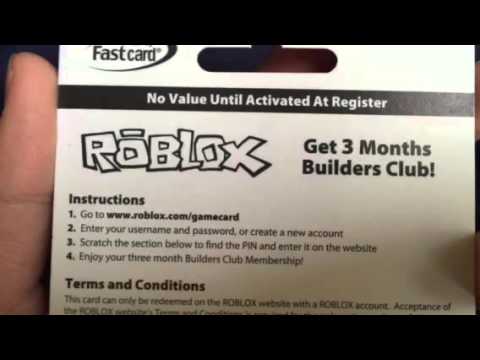 Free roblox cards not used 2015 ford